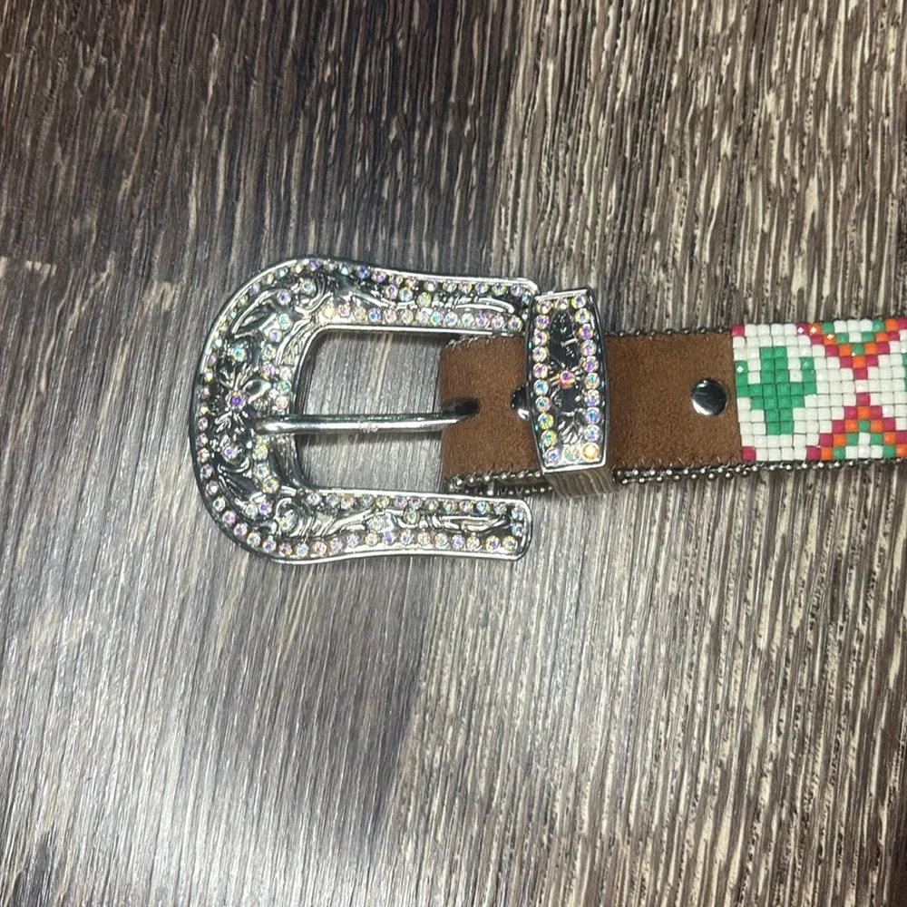 Angel Ranch Girls beaded rhinestone cactus western cowgirl farm belt